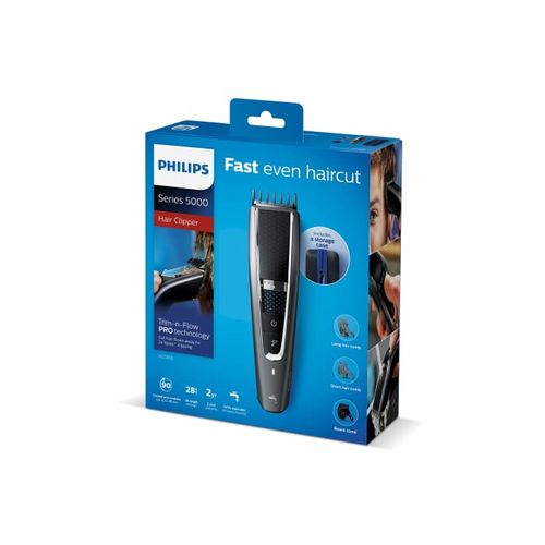 HC7650|Philips Tondeuse à cheveux à fil lavable avec accessoires - 7