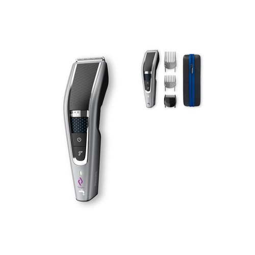 Tondeuse à cheveux à fil lavable avec accessoires personnalisé HC7650|Philips