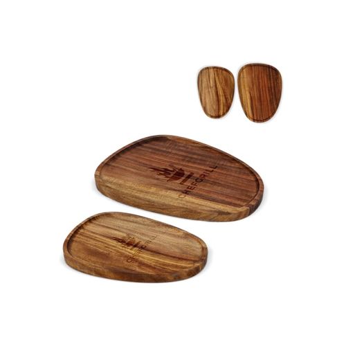 InSideOut 2 paquets de plateaux en bois de forme organique - 1