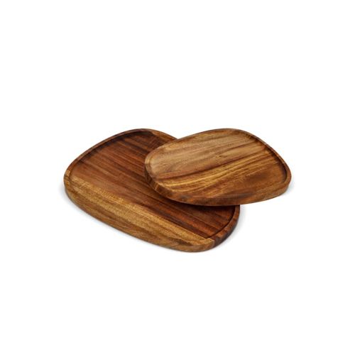 InSideOut 2 paquets de plateaux en bois de forme organique - 5
