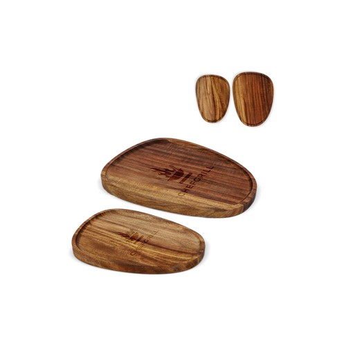 InSideOut 2 paquets de plateaux en bois de forme organique personnalisés