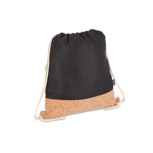Sac à cordon R-PET &amp; liège 35 x 40cm - 2