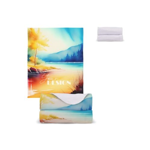 Couverture polaire OEKO-TEX® sublimation 120 x 150 cm 190 g/m²
