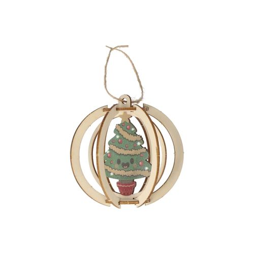 InSideOut Ornement de Noël en bois set de 3 - 4