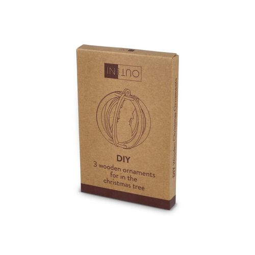 InSideOut Ornement de Noël en bois set de 3 - 7