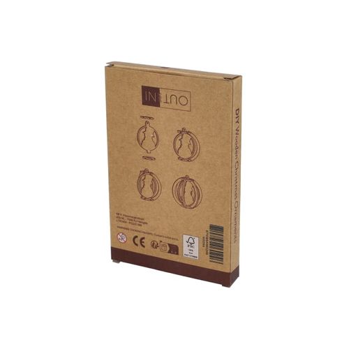 InSideOut Ornement de Noël en bois set de 3 - 8