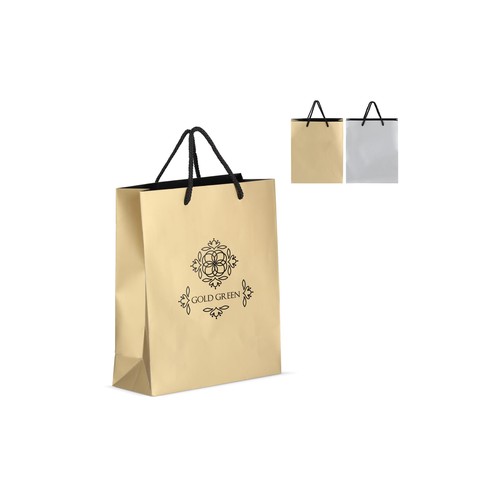 ​​Sac cadeau en papier FSC 24 x 10 x 30cm 200g/m² personnalisé