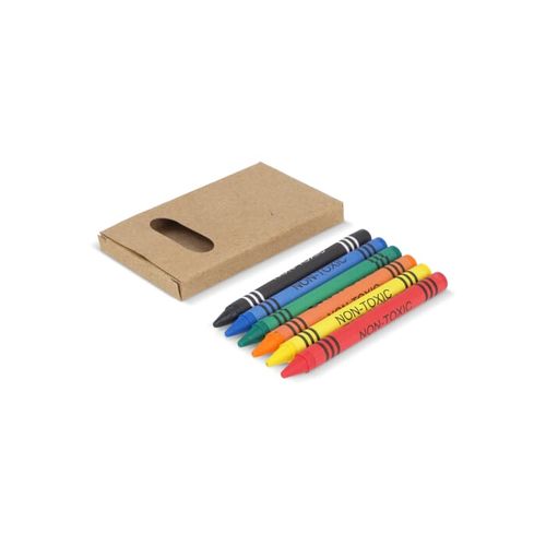 6 crayons de couleur dans une boîte de bricolage - 3