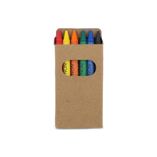 6 crayons de couleur dans une boîte de bricolage - 2