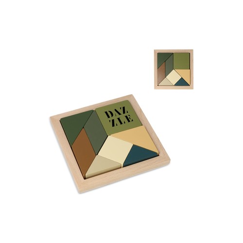 Ensemble de puzzles en bois InSideOut FSC Tangram personnalisé think iq
