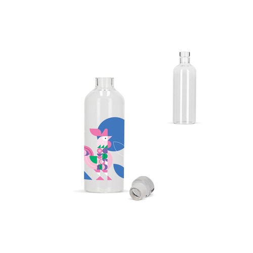 Bouteille en verre 750ml personnalisée
