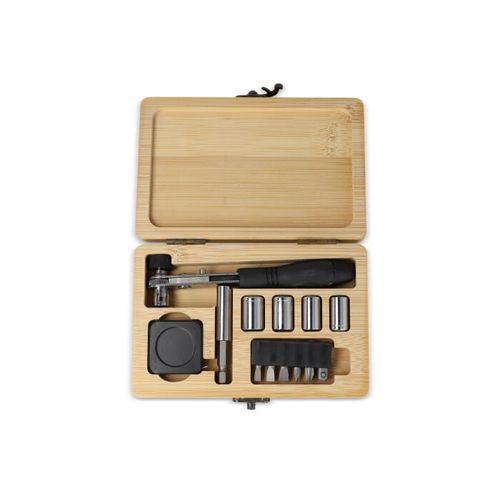 Set d'outils de 13 pièces dans une boîte en bambou - 4