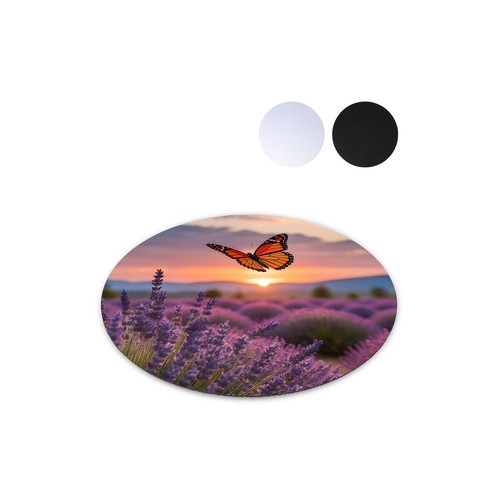 Tapis de souris rond à sublimation personnalisé 20cm