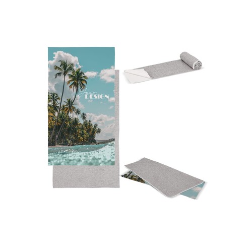 Serviette à séchage rapide R-PET 100 x 180 cm sublimation - 1