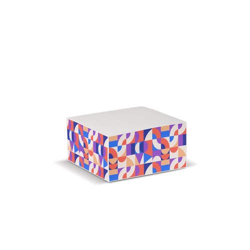 Bloc cube 10x10x5cm FSC personnalisé