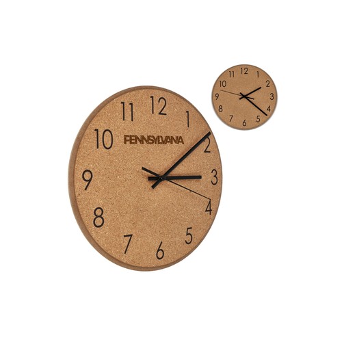 Horloge murale en liège personnalisée