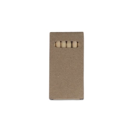 6 crayons de couleur dans une boîte kraft - 2