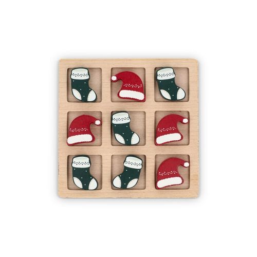 InSideOut  Tic-tac-toe de Noël en bois - 6