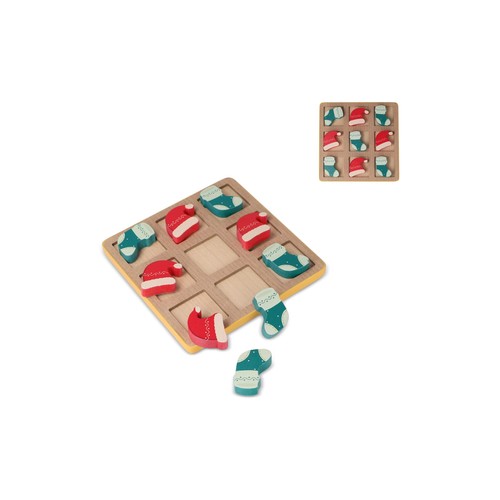 InSideOut Tic-tac-toe de Noël en bois - 1