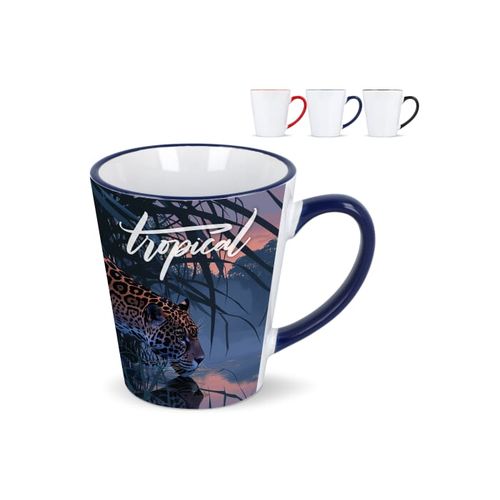 Mug subli Melbourne bord & anse colorés 300ml - 1