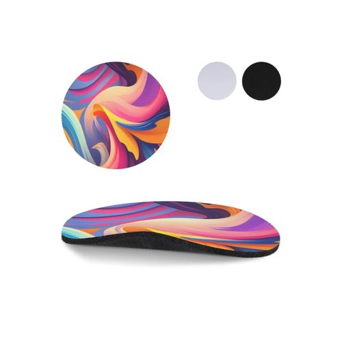 Dessous de verre rond pour sublimation