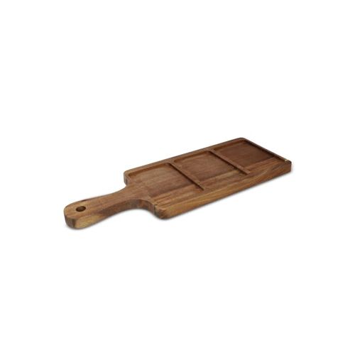 InSideOut Planche de service en bois avec 3 bols en céramique
