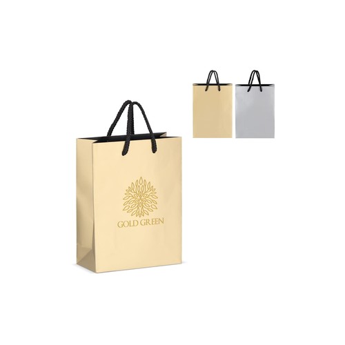Sac cadeau en papier FSC 18 x 8 x 24cm 200g/m² personnalisé