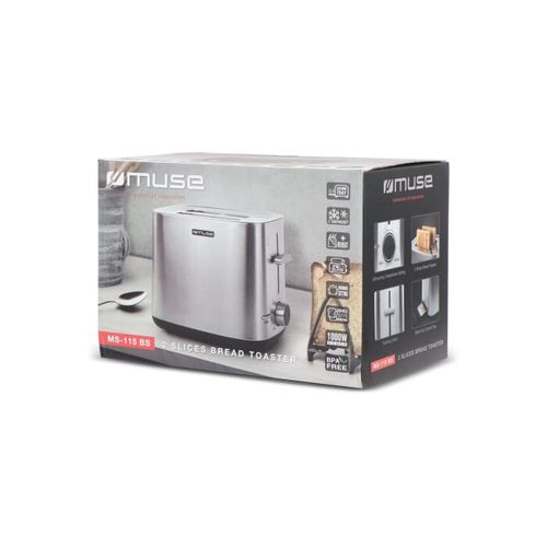 MS-115|Muse Grille-pain en acier inoxydable - 9