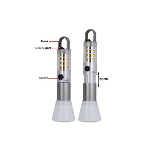 Lampe de poche multifonctionnelle en matériaux recyclés - 3