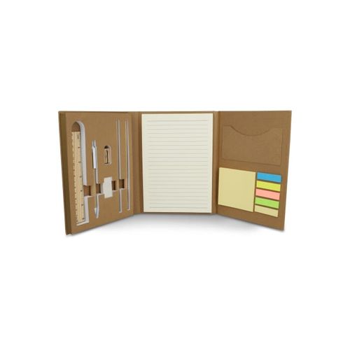 Set de papeterie en papier recyclé à trois volets - 9