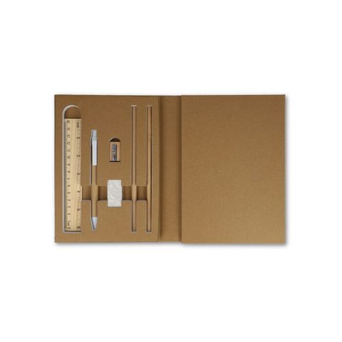 Set de papeterie en papier recyclé à trois volets - 8