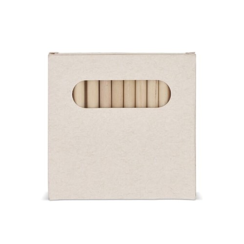 12 crayons de couleur dans une boîte en brique de lait recyclé - 2