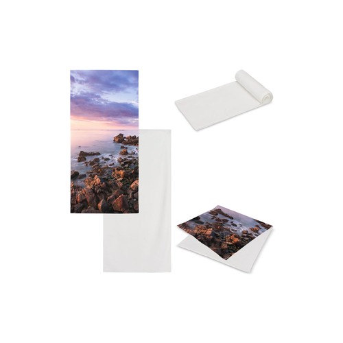 Serviette double face sublimation personnalisée 100x180 cm 400g/m².