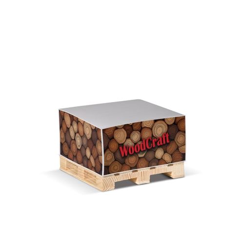 Bloc cube 10x10x5cm sur palette en bois