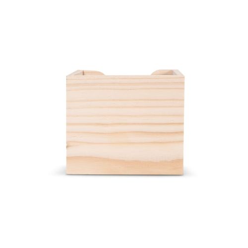 Bloc de papier 10x10x8.5cm dans une boîte cubique en bois - 5