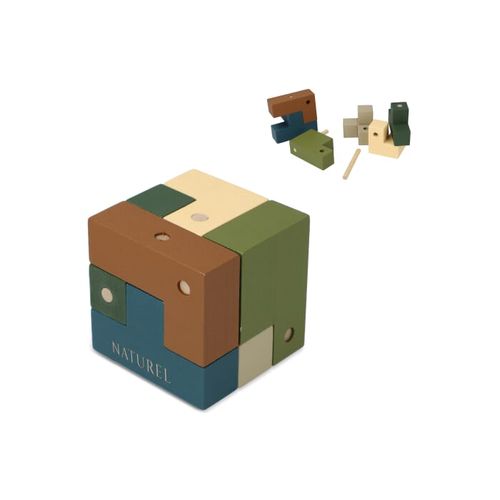 InSideOut Wooden Cube think iq puzzle