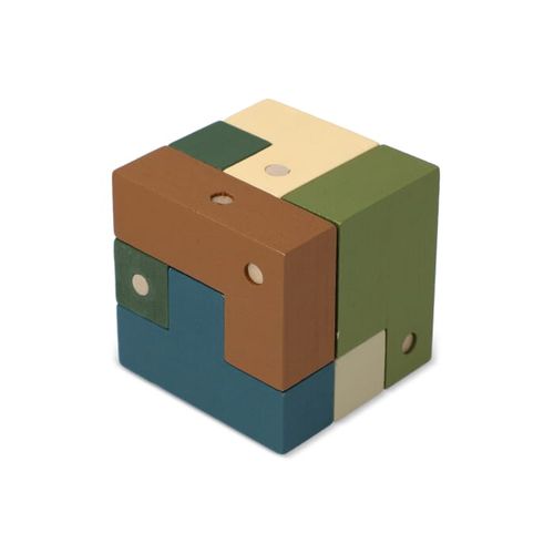 InSideOut Wooden Cube think iq puzzle - 4