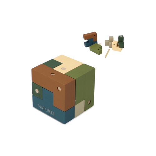InSideOut Wooden Cube think iq puzzle - 1