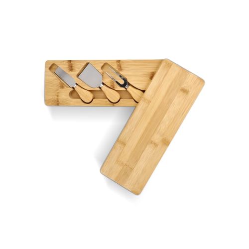 Service à fromage en bambou 3 pièces - 6