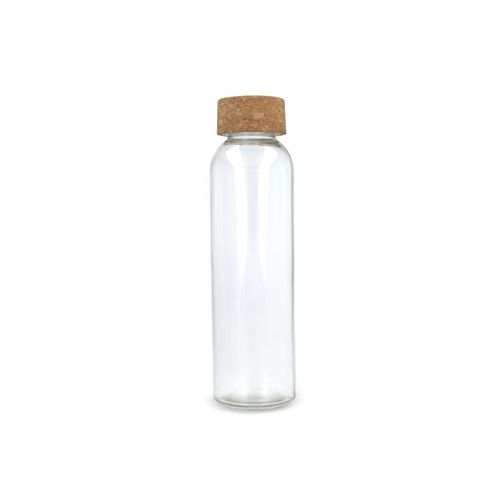 Bouteille en verre recyclé avec bouchon en liège 500ml