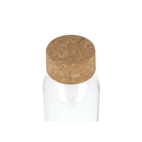 Bouteille en verre recyclé avec bouchon en liège 500ml