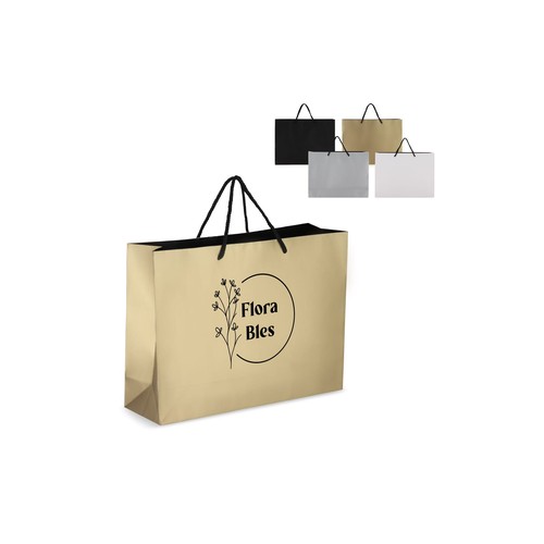 Sac cadeau en papier FSC 40 x 12 x 30 cm 200g/m² personnalisé
