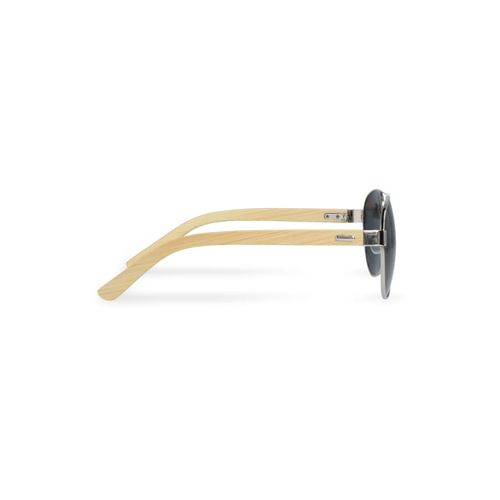 Lunettes de soleil aviateur avec branches en bambou - 5