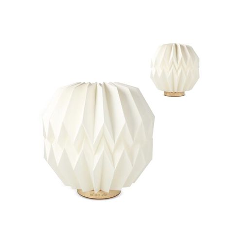 Lampe LED en papier pliable Coollux Luna 25cm, inspirée de l'Origami