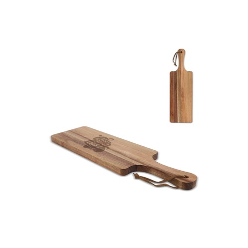 Planche de service en acacia personnalisée 38 x 11,7 x 1,5cm