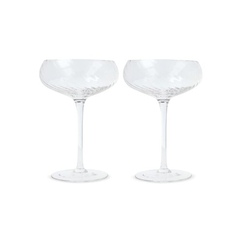 Lot de 2 flûtes à champagne Byon Opacity avec motif de verre élégant 300 ml - 2