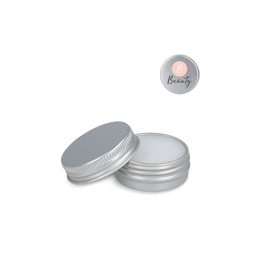 Baume à lèvres rond personnalisé en boîte en aluminium recyclé