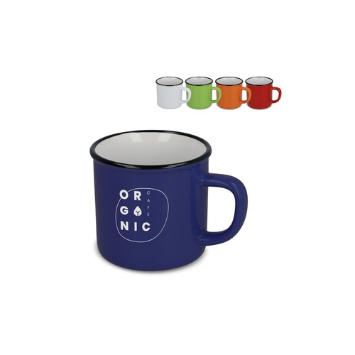 Tasse en céramique style émail 280ml personnalisée