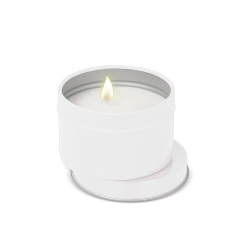 Bougie parfumée à base de plantes Kirtan dans une grande boîte en métal recyclé - 5
