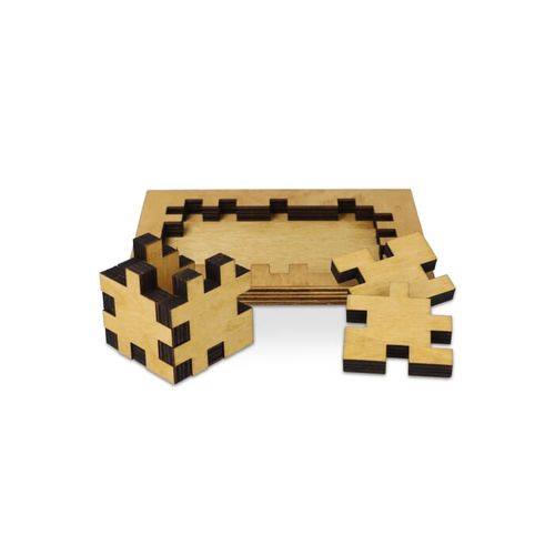Puzzle de cube en bois - 3